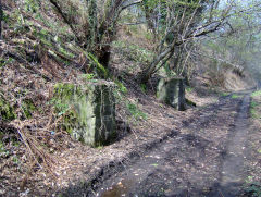 
Llanhilleth Colliery aerial ropeway foundations, April 2009